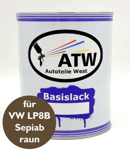 Autolack für VW LP8B Sepiabraun